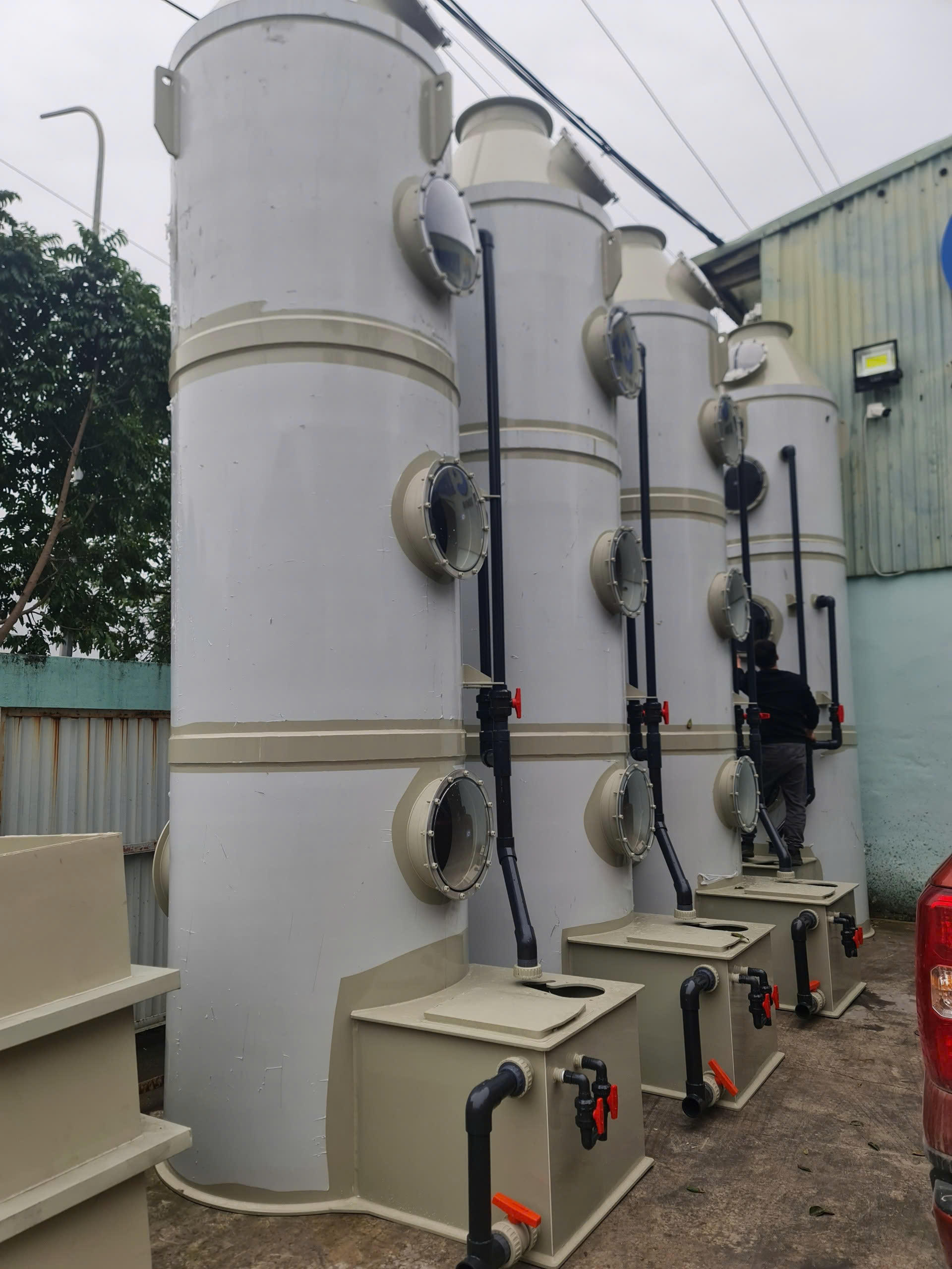Bồn bể thép bọc composite